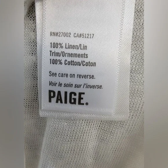 Paige
Women’s size Small
NWT
Giulia Tank
Women's White Lace Sleeve Top - Picture 4 of 5